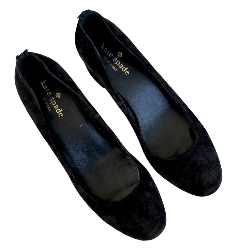 Kate Spade Leather Heels Black Size 6